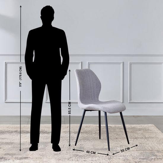 Arcane Ceramic Top 4-6 Seater Extendable Dining Set with Chairs - Grey