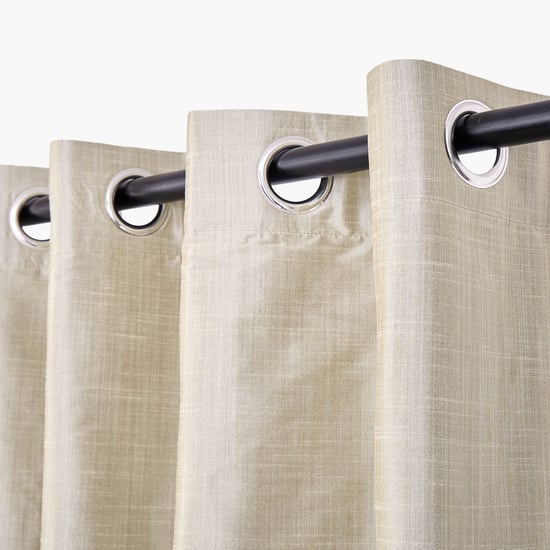 Contempo Triple Set of 2 Colourblock Room Darkening Door Curtains - 7.3ft(225cm)