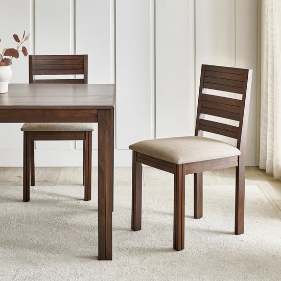 Montoya NXT Set of 2 Fabric Dining Chairs - Brown