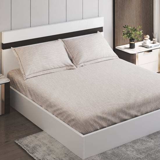 Nesta Cotton 180TC 3Pcs King Fitted Bedsheet Set