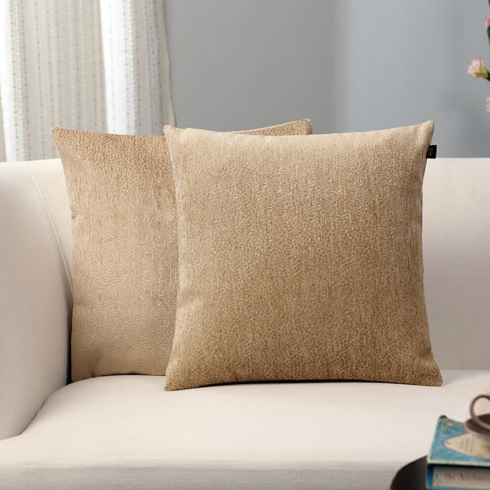 GM Welwetowe Set of 2 Jacquard Cushion Covers - 40x40cm