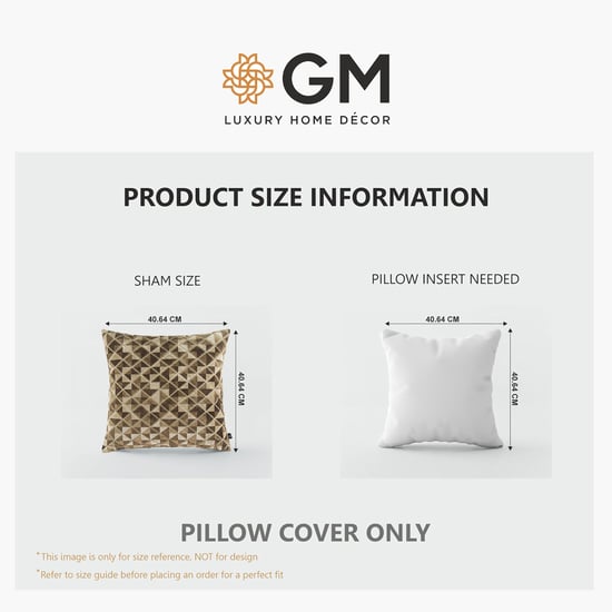 GM Welwetowe Set of 2 Jacquard Cushion Covers - 40x40cm