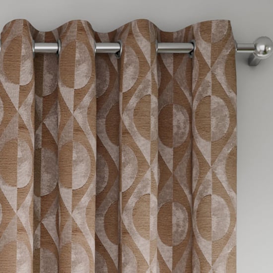 GM Amore Set of 2 Jacquard Light-Filtering Door Curtains - 6.9ft (213cm)
