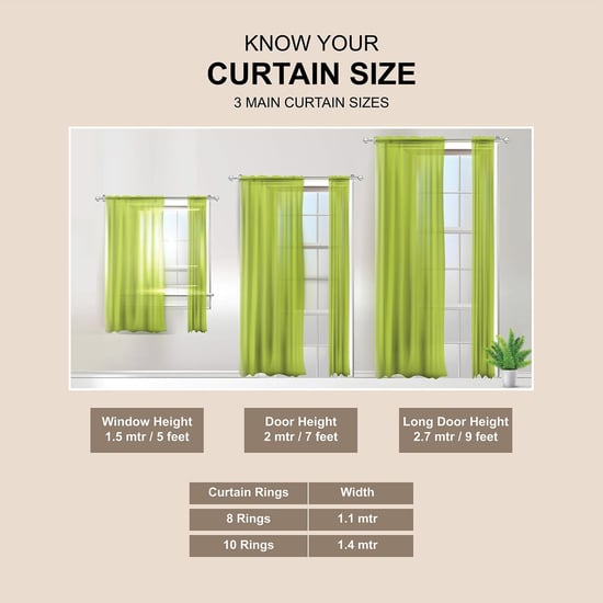 GM Amore Set of 2 Jacquard Light-Filtering Door Curtains - 6.9ft (213cm)