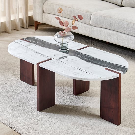 Dali Marble Top Coffee Table - White