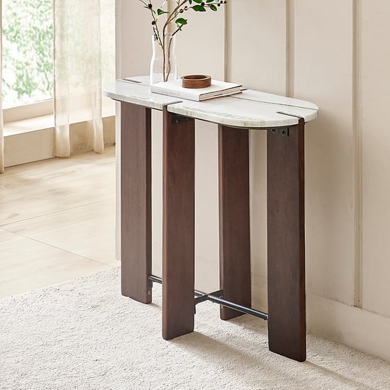 Dali Marble Top Console Table - White