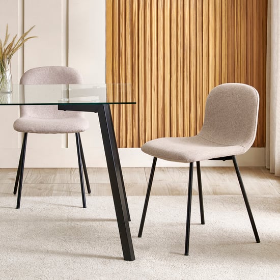 Helios Paul NXT Set of 6 Fabric Dining Chairs - Beige