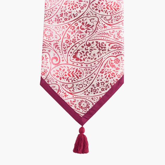 MASPAR Folklore Transition Cotton Paisley Print Table Runner