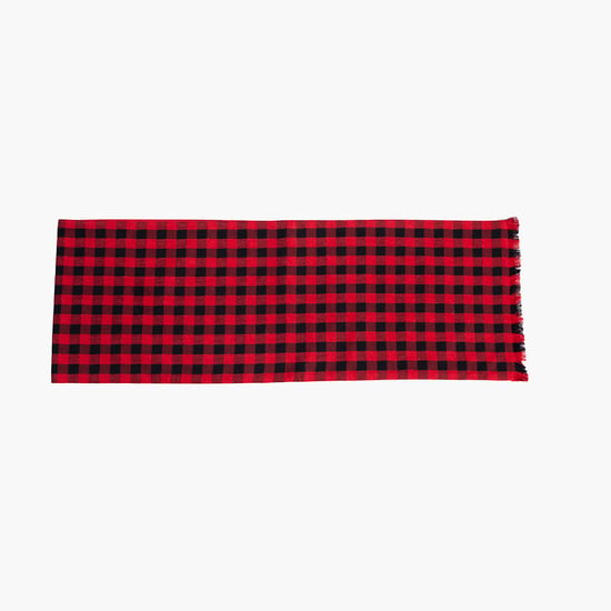 MASPAR Cotton Checked Table Runner