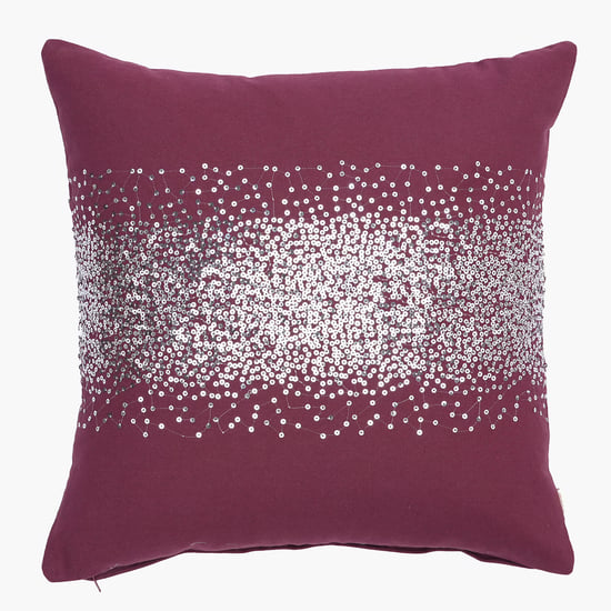 MASPAR Dazzle 4Pcs Cotton Sequinned Table Runner and Cushion Covers