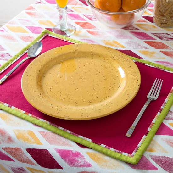 MASPAR Spring Solitaire Cotton Geometric Print 8-Seater Table Cover - 264x145cm