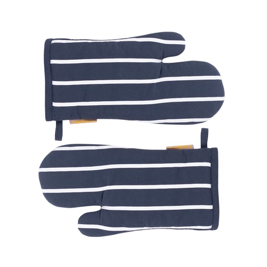 MASPAR Set of 2 Cotton Striped Oven Mitts