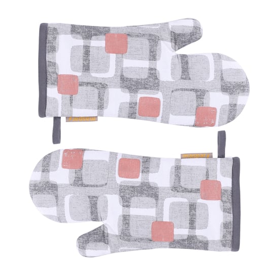 MASPAR Set of 2 Cotton Printed Oven Mitts