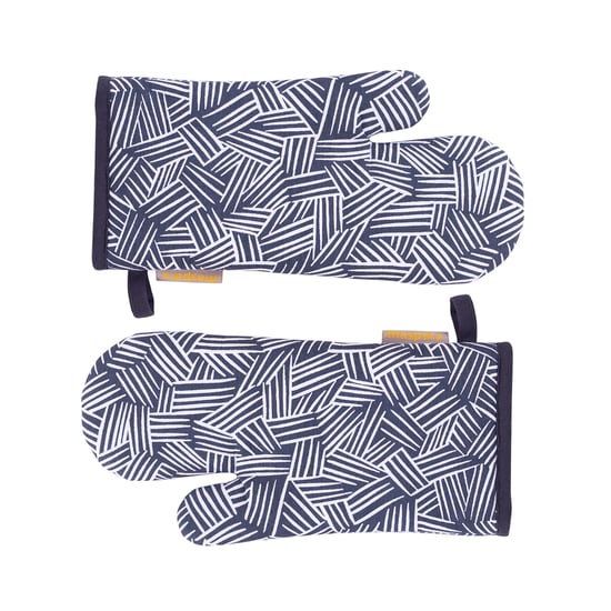 MASPAR Set of 2 Cotton Printed Oven Mitts