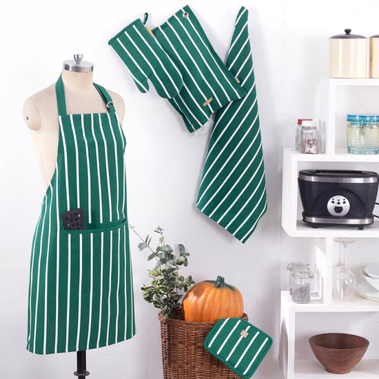 MASPAR 5Pcs Cotton Striped Kitchen Linen Set