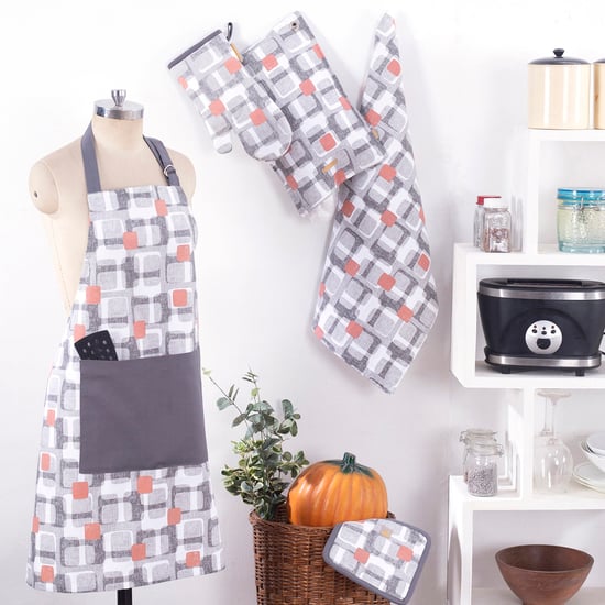 MASPAR 5Pcs Cotton Printed Kitchen Linen Set