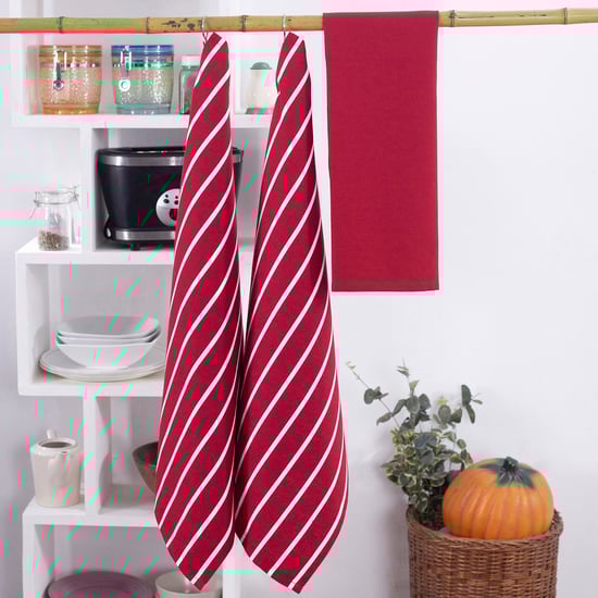 MASPAR Set of 3 Cotton Striped Kitchen Towels