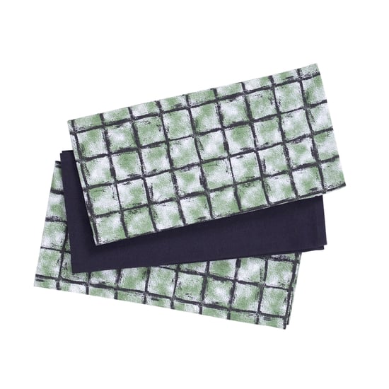 MASPAR Set of 3 Checked Kitchen Towels