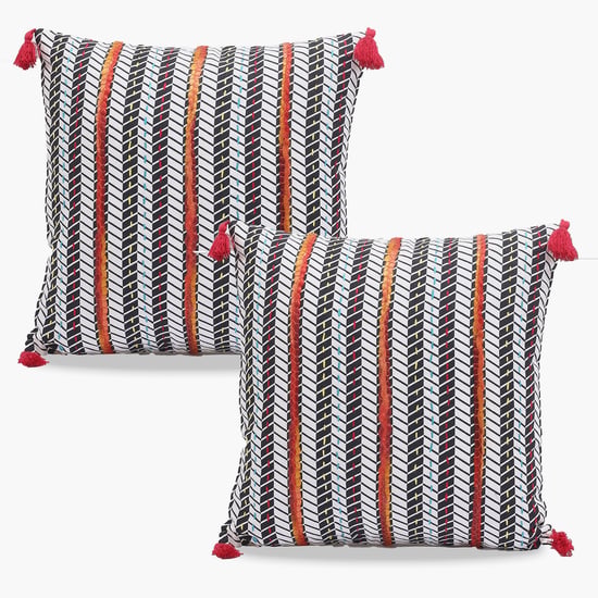 MASPAR Carnival Set of 2 Printed Cushion Covers - 40x40cm