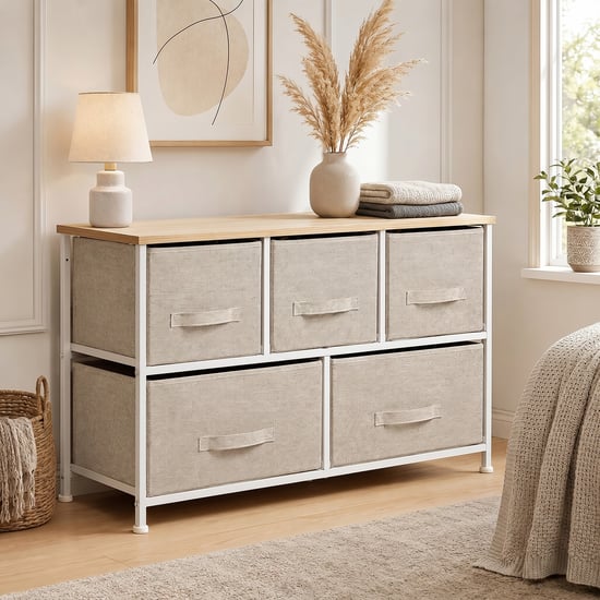 Corsica Jordan Polypropylene 5 Drawer Storage Chest - Medium