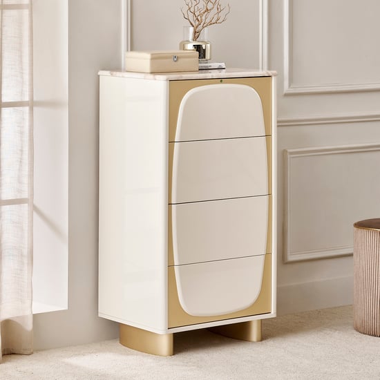 Alchemy Chest of 4 Drawers - Gold