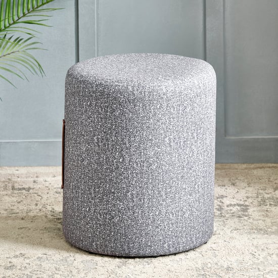 Livy Fabric Ottoman - Grey | Grey