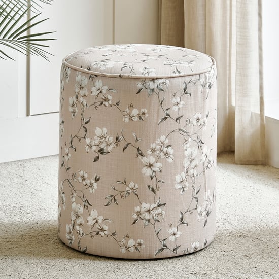 Livy Fabric Ottoman - Beige