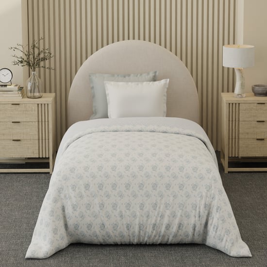 BOUTIQUE LIVING Cottage Garden Cotton Printed Reversible Single Comforter