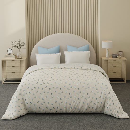 BOUTIQUE LIVING Cottage Garden Cotton Printed Reversible Double Comforter