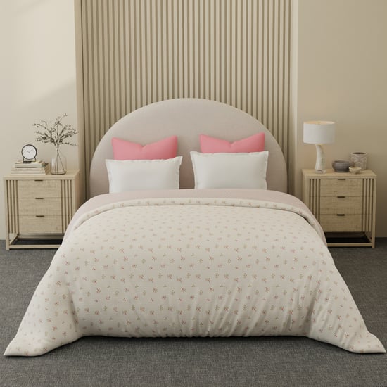 BOUTIQUE LIVING Cottage Garden Cotton Printed Reversible Double Comforter