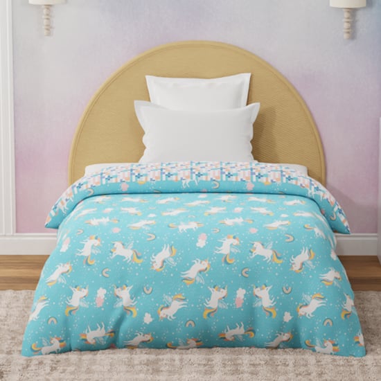 BOUTIQUE LIVING Kids Rock N Room Cotton Glow In the Dark Print Reversible Single Comforter