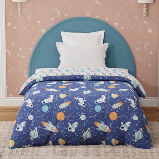 BOUTIQUE LIVING Kids Rock N Room Cotton Glow In the Dark Print Reversible Single Comforter