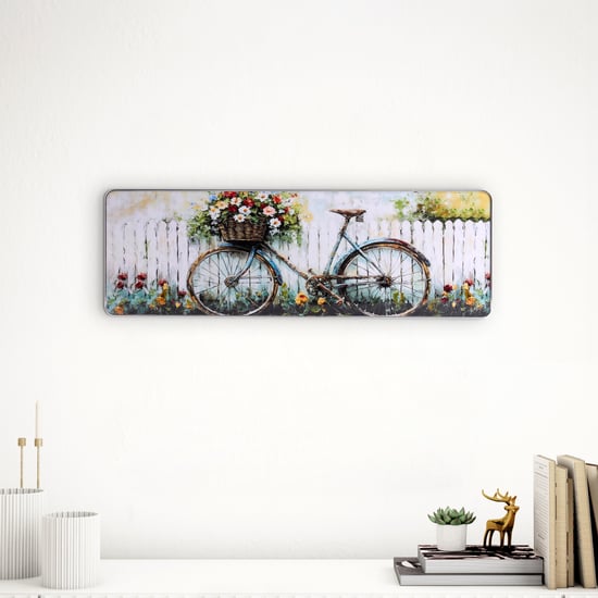 Corsica Aura Wooden Bicycle Crystal Painting Picture Frame - 60x20cm