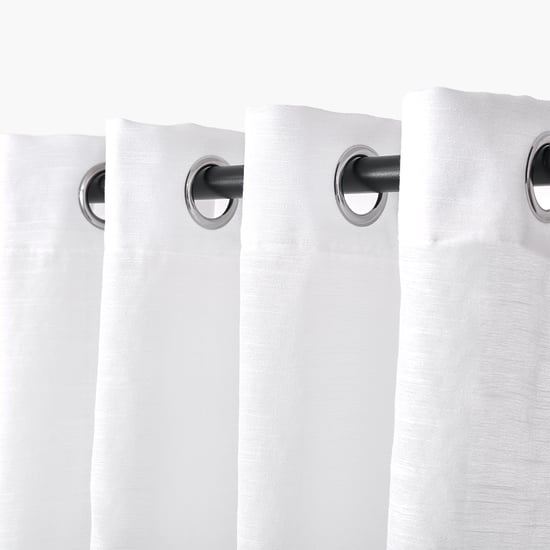 Amaira Pearl Set of 2 Sheer Door Curtains - 8.85ft (270cm)