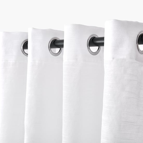 Amaira Pearl Set of 2 Sheer Door Curtains - 7.35ft (225m)