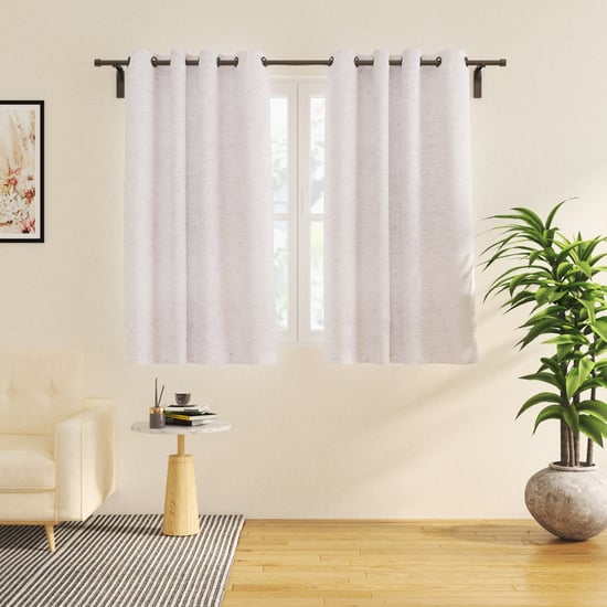 Amaira Whisp Set of 2 Sheer Window Curtains - 5.2ft (160cm)