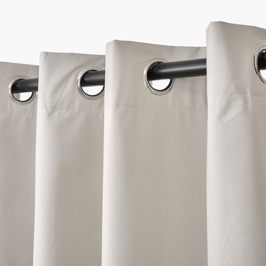 Muffle Depth Set of 2 Blackout Door Curtains - 7.3ft (220cm)