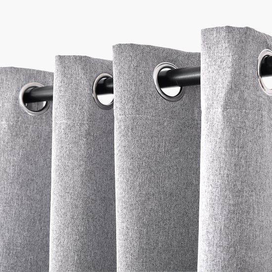 Muffle Noir Set of 2 Blackout Window Curtains - 5.2ft (160cm)