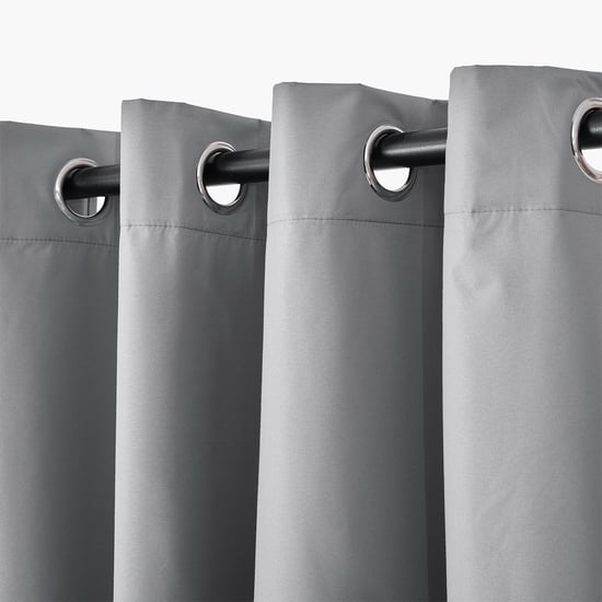 Muffle Shadow Set of 2 Blackout Window Curtains - 5.2ft (160cm)