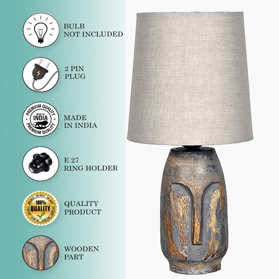 HOMESAKE Wooden Table Lamp