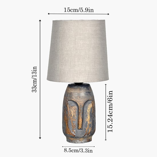 HOMESAKE Wooden Table Lamp