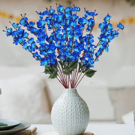 HOMESAKE Set of 4 Artificial Peach Blossom Sticks - 60cm