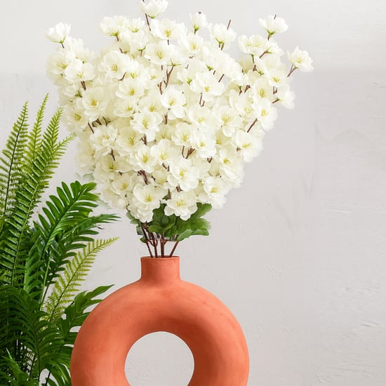 HOMESAKE Set of 2 Artificial Peach Blossom Sticks - 60cm