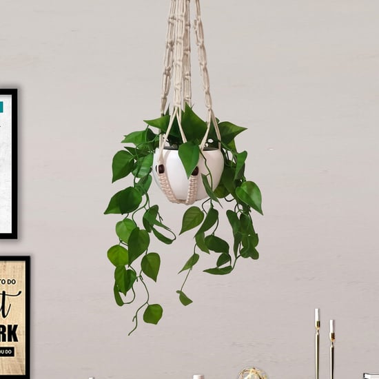 HOMESAKE Set of 2 Artificial Hanging Vine Plants - 45cm