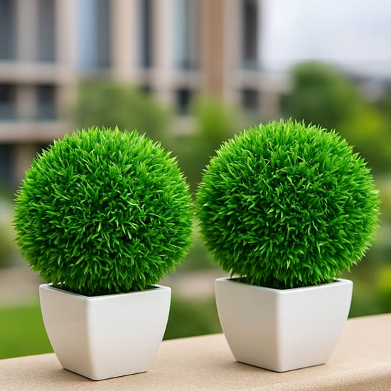 HOMESAKE Set of 4 Artificial Topiary Balls