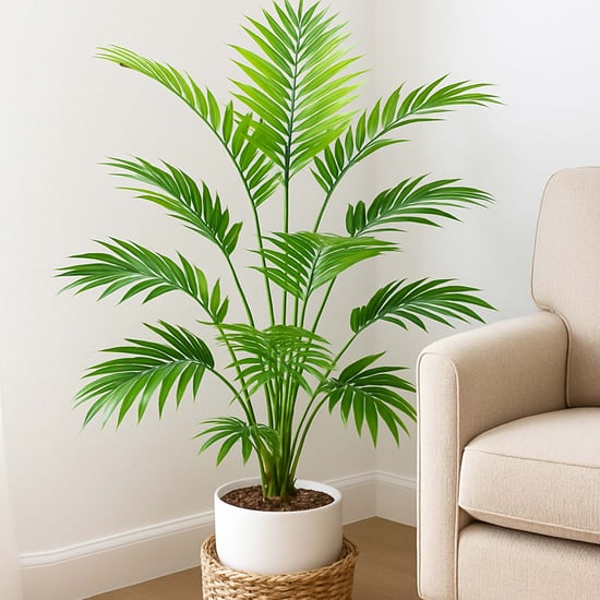 HOMESAKE Artificial Areca Palm Leaves - 71.1cm