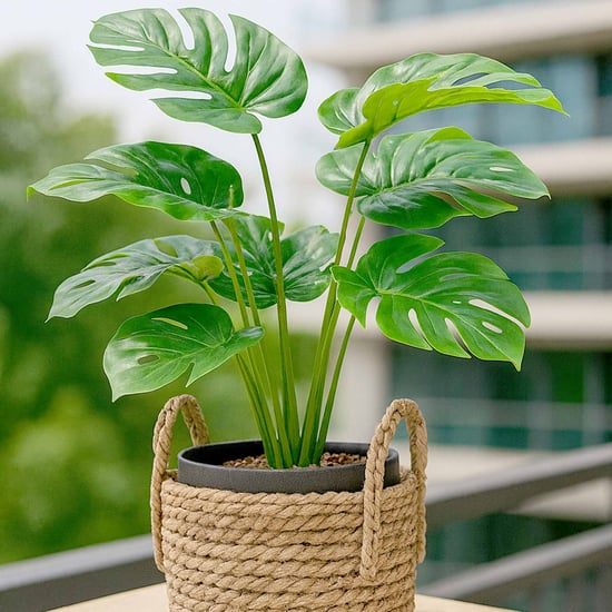 HOMESAKE Artificial Monstera Plant Stick - 53cm