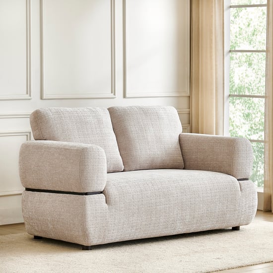 Grover Fabric 2-Seater Sofa - Beige