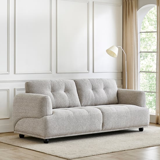 Foresta Fabric 3-Seater Sofa - Taupe