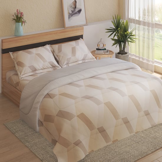 Scarlet 4Pcs Printed Double Bed-In-A-Bag Set